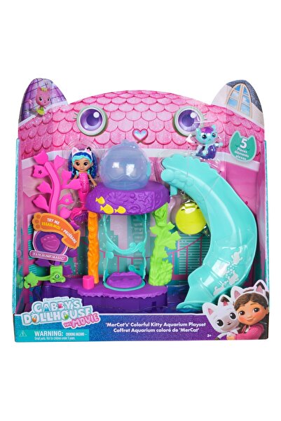 Gabby's Dollhouse Set de joacă cu figurine, Casa de păpuși a lui Gabby, Acvar...