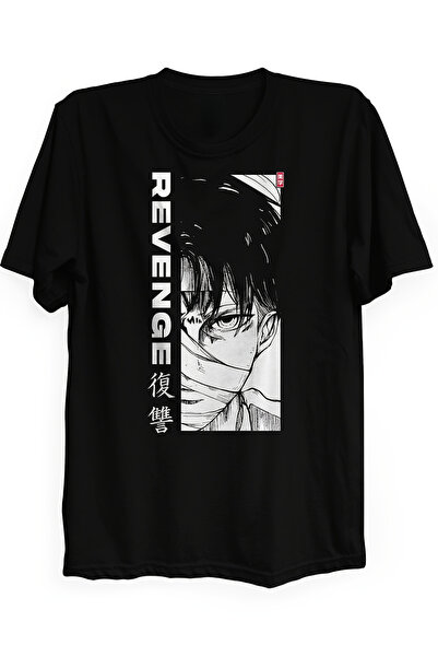 YIO YIO (Revenge) Men's Black Standard Crew Neck T-Shirt, Classic Style