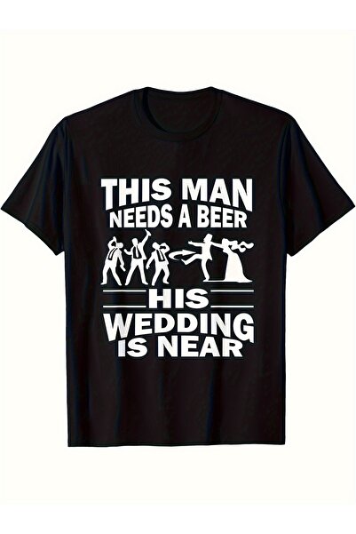yiou trendy clothing Men's fun bachelor party T-shirt
