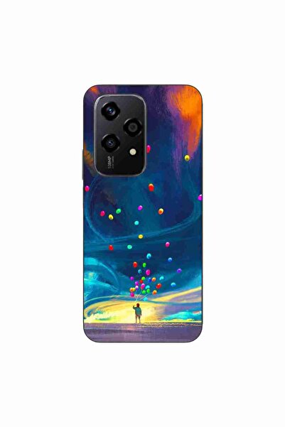 OEM Калъф, съвместим с Honor 200 Lite, силиконов гел TPU, с десен  "Вселенски...