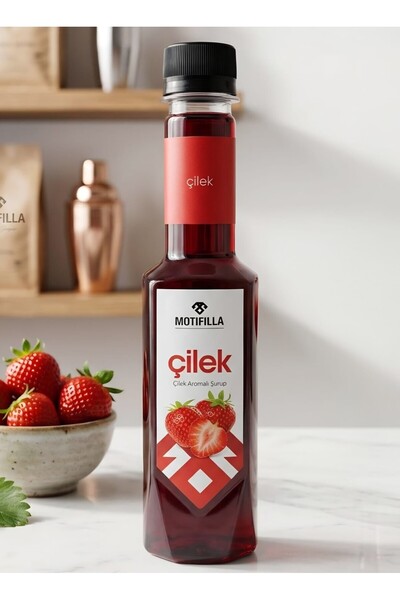 MOTİFİLLA ÇİLEK ŞURUP 250 ML. ( 350 GR.)