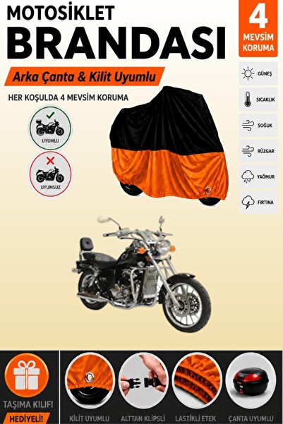 Cemku Double Black Top - Orange Bottom, Rear Bag Compatible Asian Pars 250 Mo...