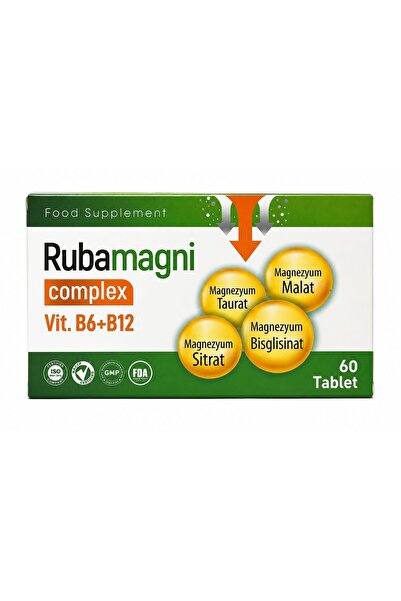 Ruba Rubamagni̇ Magnesium Complex B6 and B12 60 Tablets