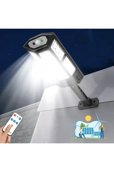 249 Led Şarjlı Kumandalı Güneş Enerjili Solar Aydınlatma Lamba