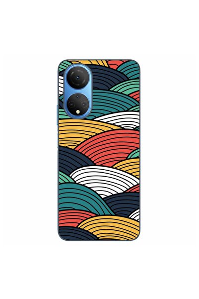OEM Husa compatibila cu Honor X7 Silicon Gel Tpu Model Abstract Striped Peaks