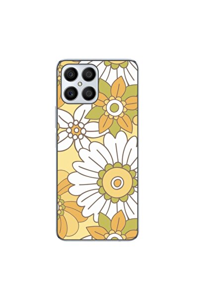 OEM Калъф, съвместим с Honor X8 4G, силиконов гел TPU, с пастелен градински д...