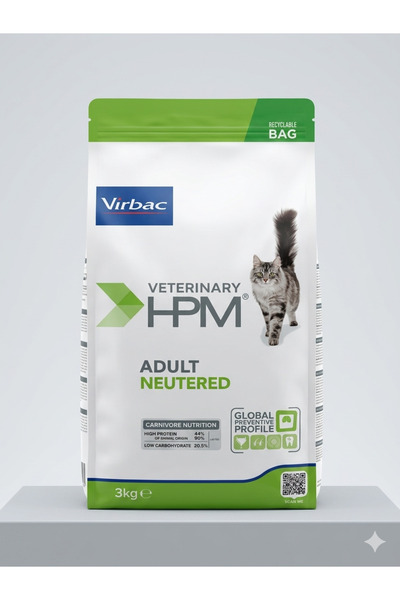 Virbac Veterinary HPM Adult Neutered Kısırlaştırılmış Yetişkin Kedi Maması 3 kg