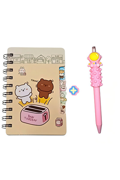 OEM Set Agendă Spiralată cu Pix Antistres Astronaut, Model Bear Toaster, 12 x...