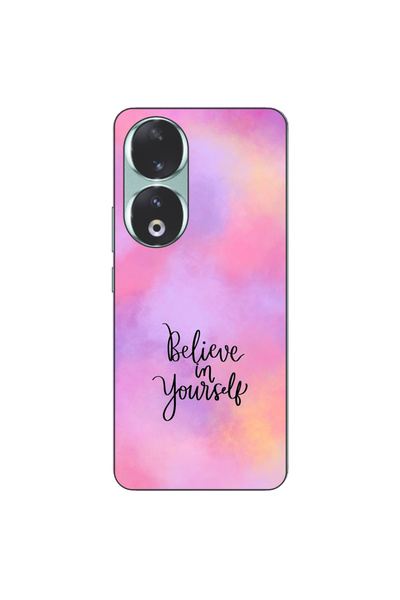 OEM Husa compatibila cu Honor 90 5G Silicon Gel Tpu Model Belive in Yourself