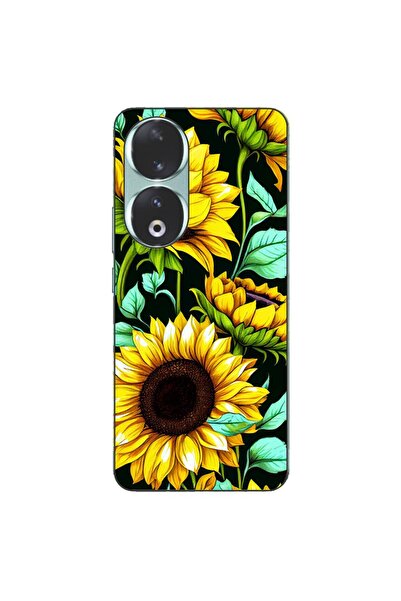 OEM Husa compatibila cu Honor 90 5G Silicon Gel Tpu Model Floarea Soarelui AI