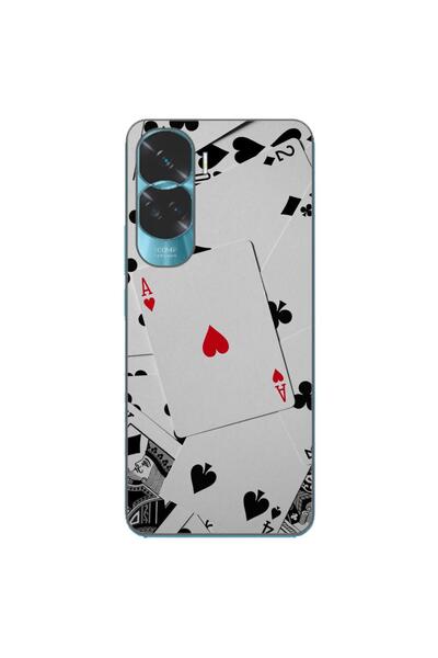 OEM Husa compatibila cu Honor 90 Lite 5G Silicon Gel Tpu Model Carti Poker