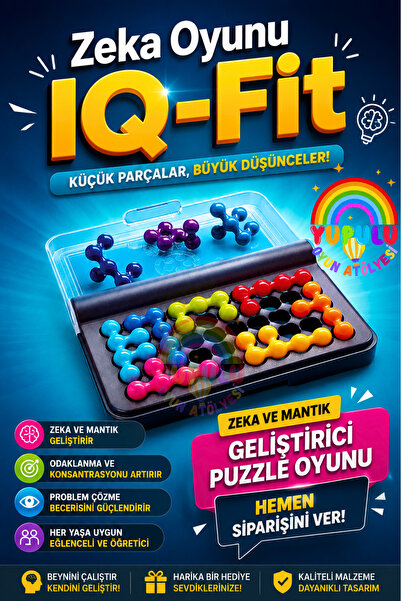 YUPULU IQ Fit Bulmaca Oyunu - Zeka ve Mantik Geliştirici Puzzle Oyunu