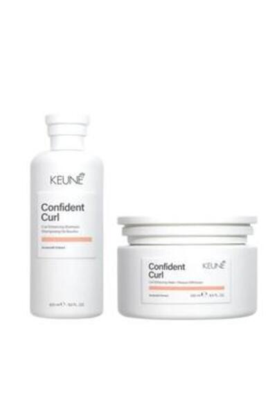 Keune Pachet pentru Par Cret - Confident Curl Curl Enhancing: Sampon 300 ml, ...