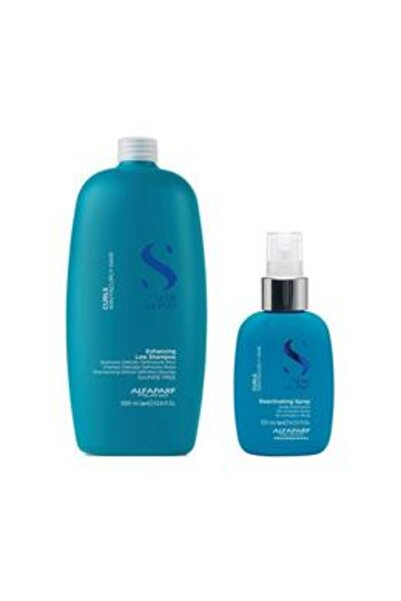 Alfaparf Milano Pachet pentru Par Cret sau Ondulat - Semi di Lino Curls: Samp...