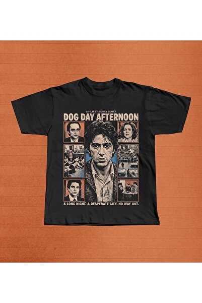 Grafftee Clothing Tricou oversize unisex cu imprimeu Dog Day Afternoon