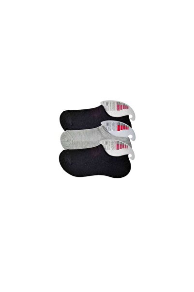 Royaleks Black and Gray Women's Invisible Socks 3 pairs
