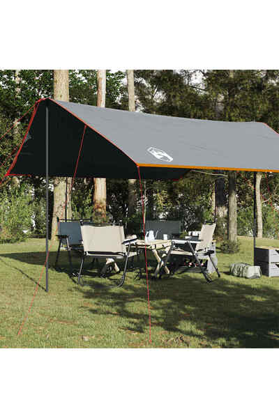 vidaxl Prelata de camping, portocaliu, 460x305x210 cm, impermeabila