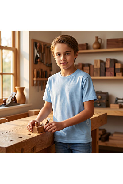 sols Basic T-Shirt for Kids, 100% Cotton, Simple Pattern, Regular Fit