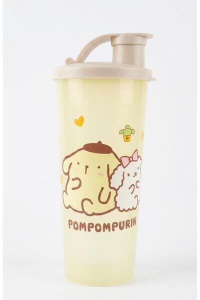 NETAVANTAJ Pompompurin Desenli Su Matarası Suluk Detoks Şişesi 450 Ml