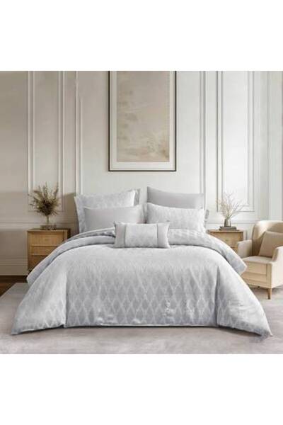 Pazar Home Bedding Bazar Home Cotton Jacquard Moli Naver and Naskh 4-Piece Be...