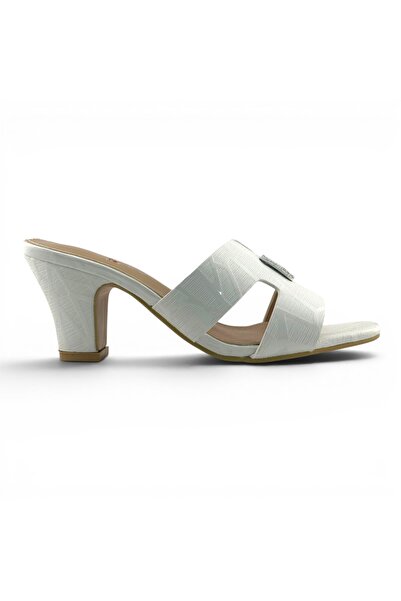Sunrise Open Toe Slide Sandal with block heel