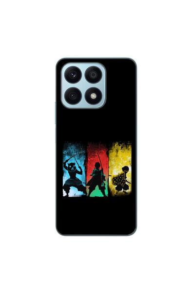 OEM Case compatible with Honor X8a Silicone Gel Tpu Demon Slayer Team Pattern