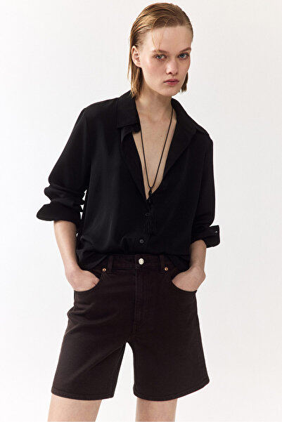 H&M Yüksek Belli Kot Şort