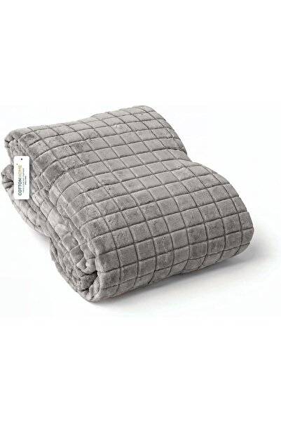 COTTON HOME Elegent Square Design Throw Blanket,150x220cm Soft & Warm Couch C...