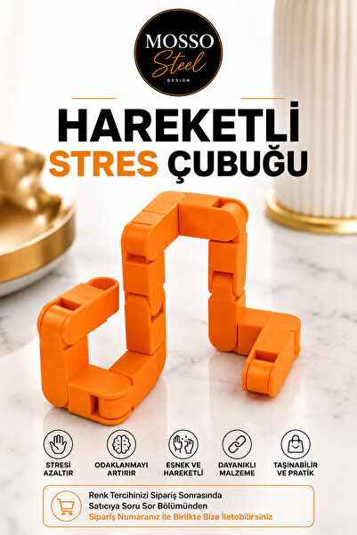 Mosso Steel Hareketli Stres Çubuğu – Katlanabilir Fidget Oyuncak Dönüşebilen ...