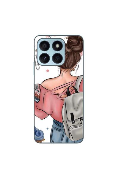 OEM Husa compatibila cu Honor X8b Silicon Gel Tpu Model Girl Fashion School