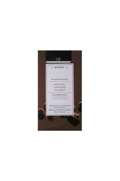 korres ΑΡΓΑΝΕΛΑΙΟ 1.0 ΜΑΝΤΙΚΗ ΒΑΦΗ ΜΑΛΛΙΩΝ ΜΑΥΡΟ 50ML
