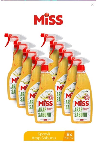 Miss ARAP SABUNU SPREY 750 ML x 8 ADET