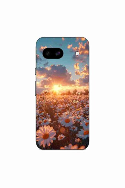 OEM Husa compatibila cu Google Pixel 8A Silicon Gel Tpu Model Rasarit cu Flori