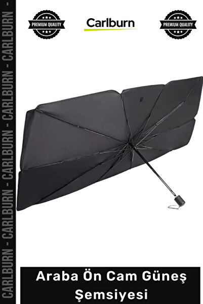 Carlburn #OtoGüneşlik Isı Geçirmez 140x80cm 10 Telli Titanyum Gümüş Kaplama Ç...