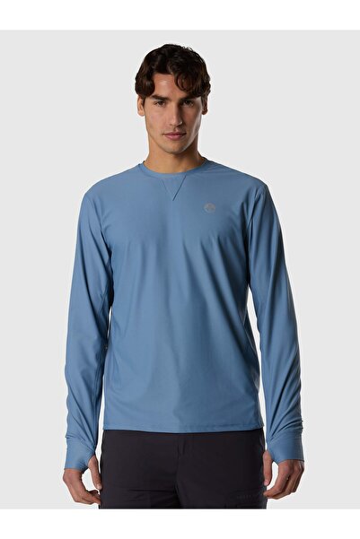 North Sails Regular Fit Uzun Kollu UV Korumalı Erkek Bisiklet Yaka Tişört