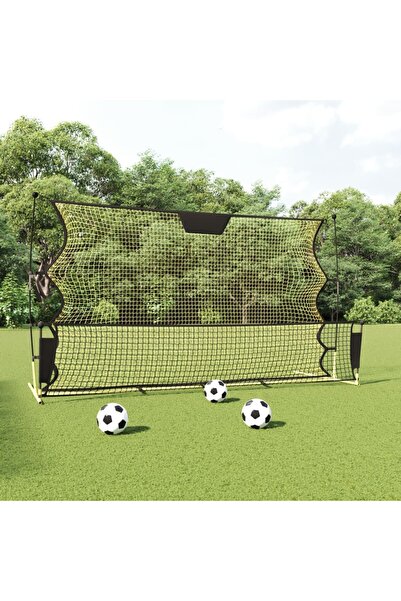 vidaxl Football rebounder net, black and yellow 183x85x120 cm Polyester