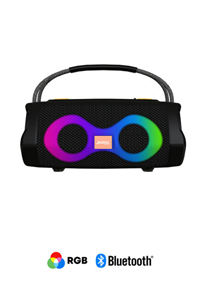 Sarftech Bluetooth Hoparlör RGB Işıklı FM Radyolu USB TF Kart Girişli Taşınab...