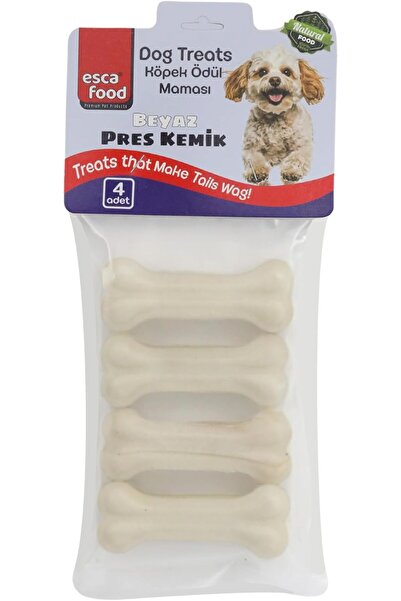 Yıldızan Nzr beautestore Esca White Pressed Bone 7.5 سمتر، عبوة من 4 قطع، 100...