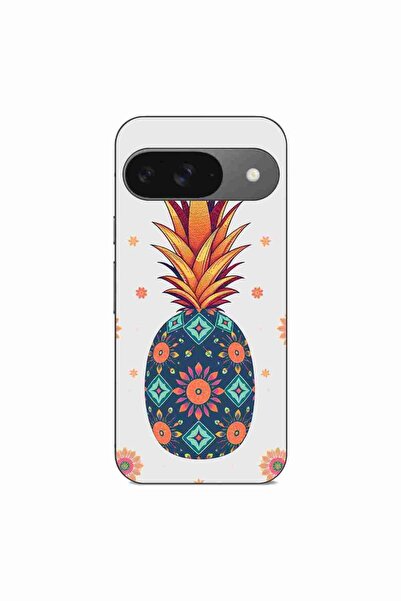 OEM Husa compatibila cu Google Pixel 9 Silicon Gel Tpu Model Floral Pineapple