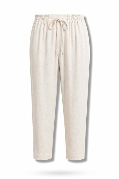 5in1Canpolat Natural Linen Blend Trousers 16919