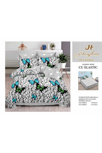Pucioasa Lenjerie de pat Finet 6 piese cu elastic-T24