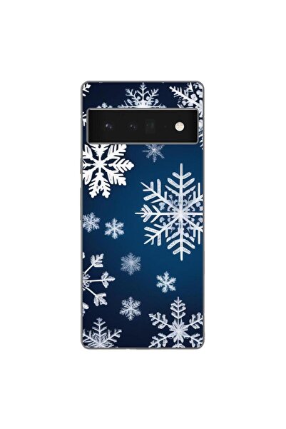 OEM Husa compatibila cu Google Pixel 6 Pro Silicon Gel Tpu Model Fulgi de Nea