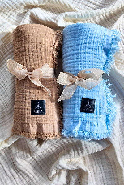Freya Baby 100% Cotton 4-Layer Premium Muslin Blanket (Double Layer)