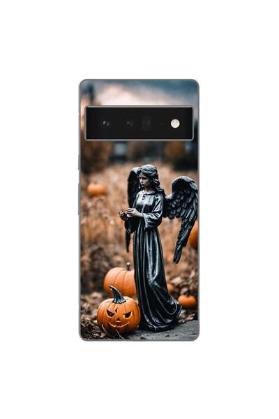 OEM Husa compatibila cu Google Pixel 6 Pro Silicon Gel Tpu Model Halloween Do...