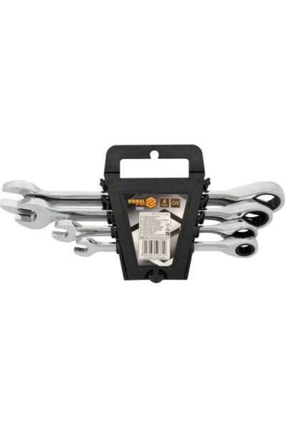 Vorel Combination Wrench Set With Ratchet 10,13,17,19Mm, 4 Pieces