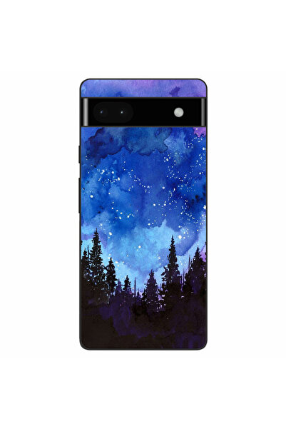 OEM Husa compatibila cu Google Pixel 6A Silicon Gel Tpu Model Night Forest