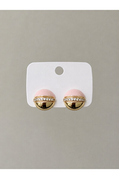 Bade Jewelry Vip Gold&Pink Stone Detailed Round Modern&Stylish Design Tarnish...