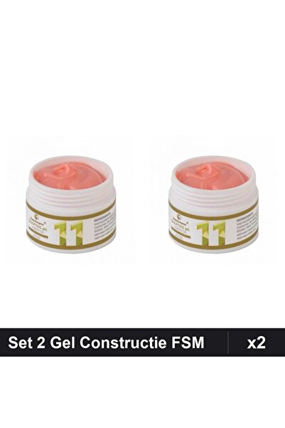 FSM Set 2 Gel Constructie UV LED 15g, Builder Gel Manichiura Profesionala