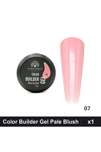 global fashion Color Builder Gel UV 15g Nr.07 Pale Blush, Constructie Unghii