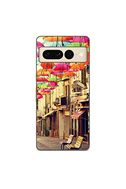 OEM Husa compatibila cu Google Pixel 7 Pro Silicon Gel Tpu Model Strada Umbre...